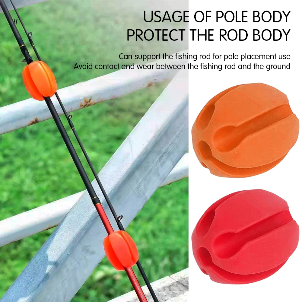 4pcs Fishing Rod Fixed Ball Rod Rod Pods Mini Protection Anti-Collision Rod Retractor Holder Fishing Rod Stopper For Outdoor