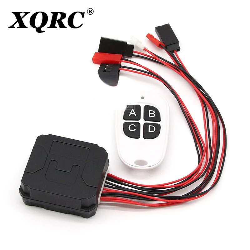 

Automatic winch remote control light switch for 1/10 RC climbing car SCX10 TRX4 D90 retrofit parts