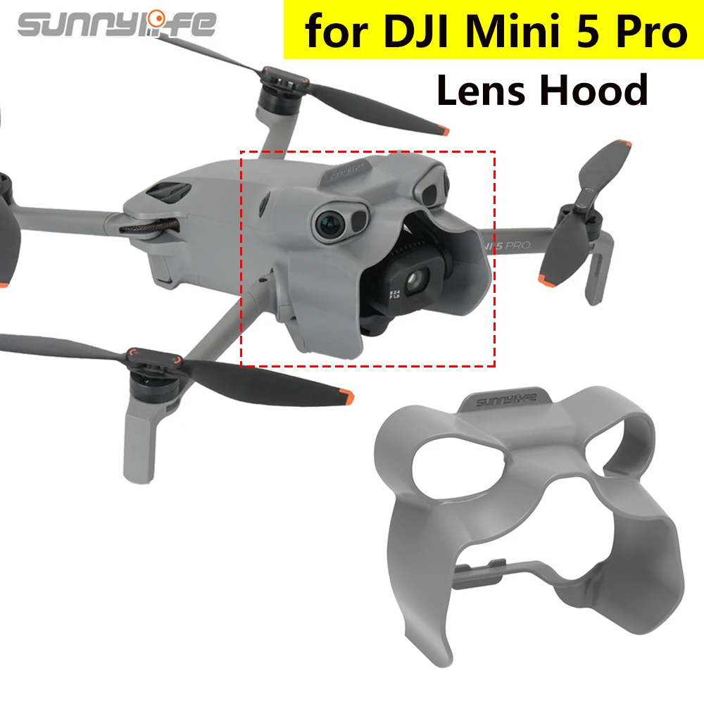 

Sunnylife Lens Cover For DJI Mini 5 Pro Anti-glare Lens Hood Gimbal Protective Cover Sunshade Sunhood for Mini 5 Pro Drone Parts