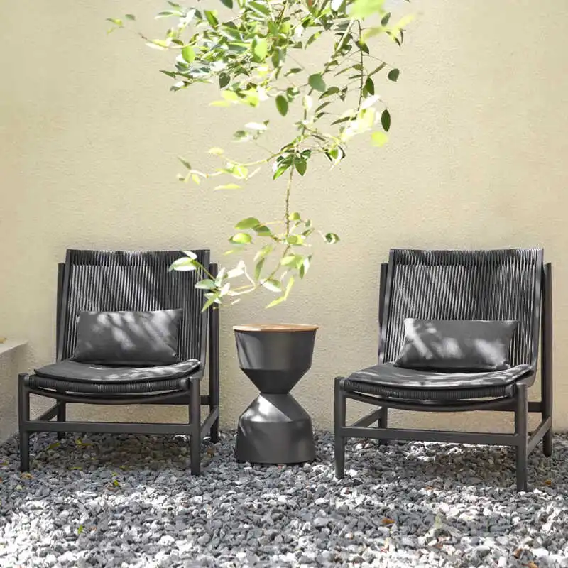 outdoor sofa B & B garden courtyard three-piece set coffee table balcony designer hotel leisure rattan chair outdoor furnit