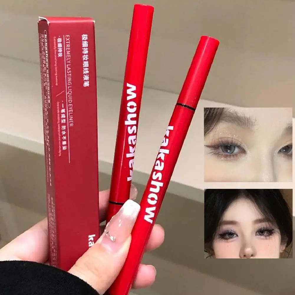 Eyeliner liquide Ultra fin, imperméable, séchage rapide, facile à appliquer, résistant aux débutants, X4G9