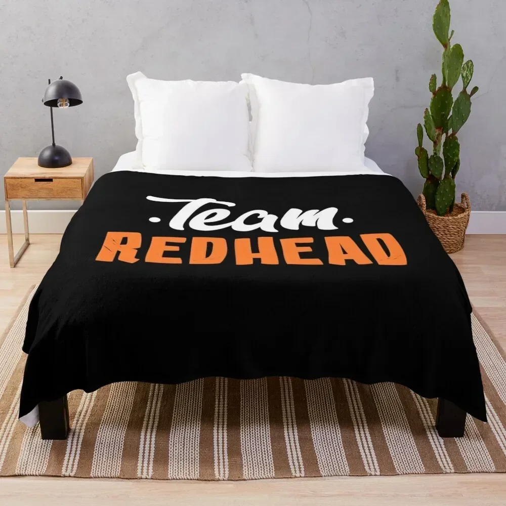 

Team Redhead Throw Blanket warm for winter Soft Beds Furrys Plush Blankets