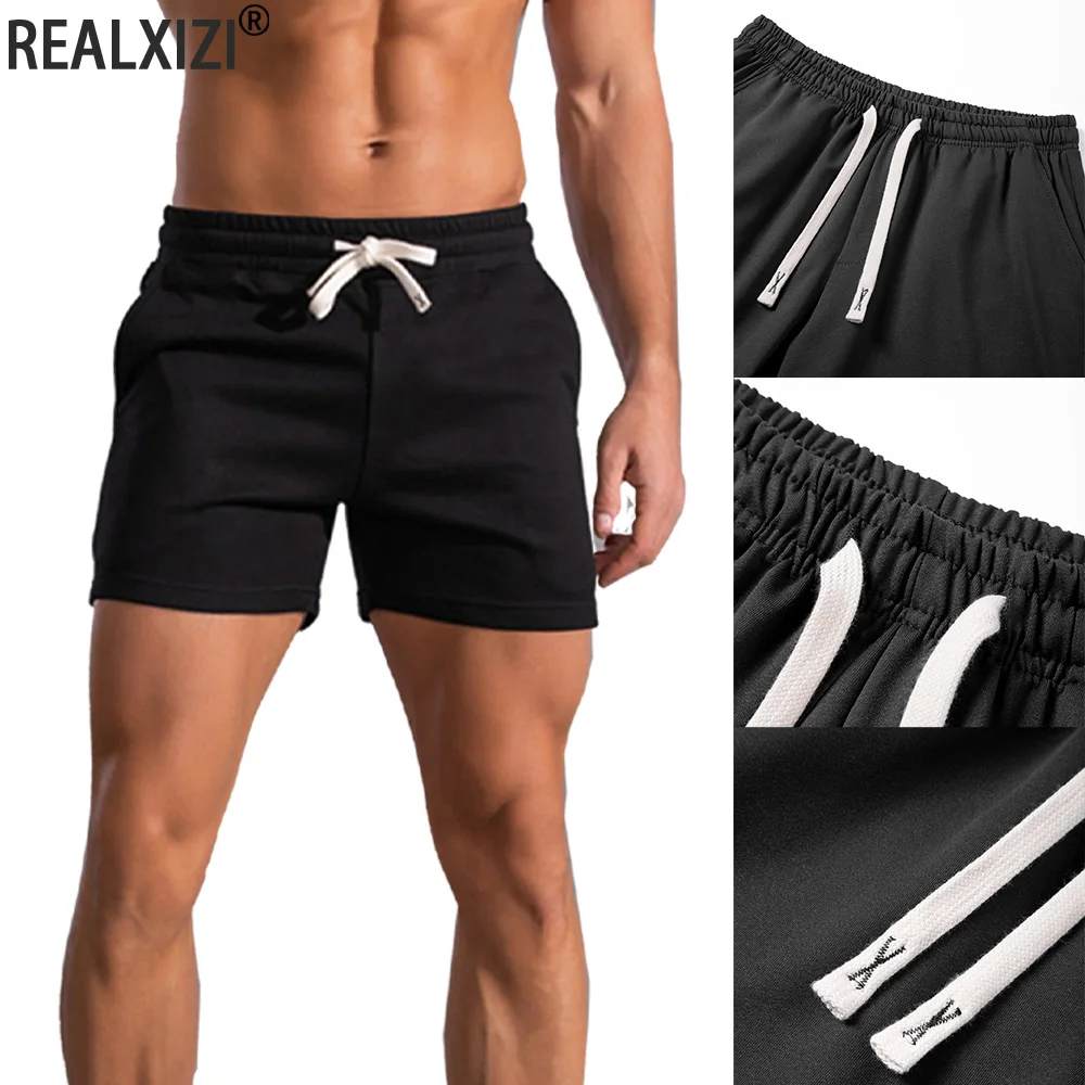 

Мужские шорты для спортзала, летние короткие шорты для фитнеса, повседневные дышащие свободные пляжные шорты, мужские спортивные штаны для бега, тренировок