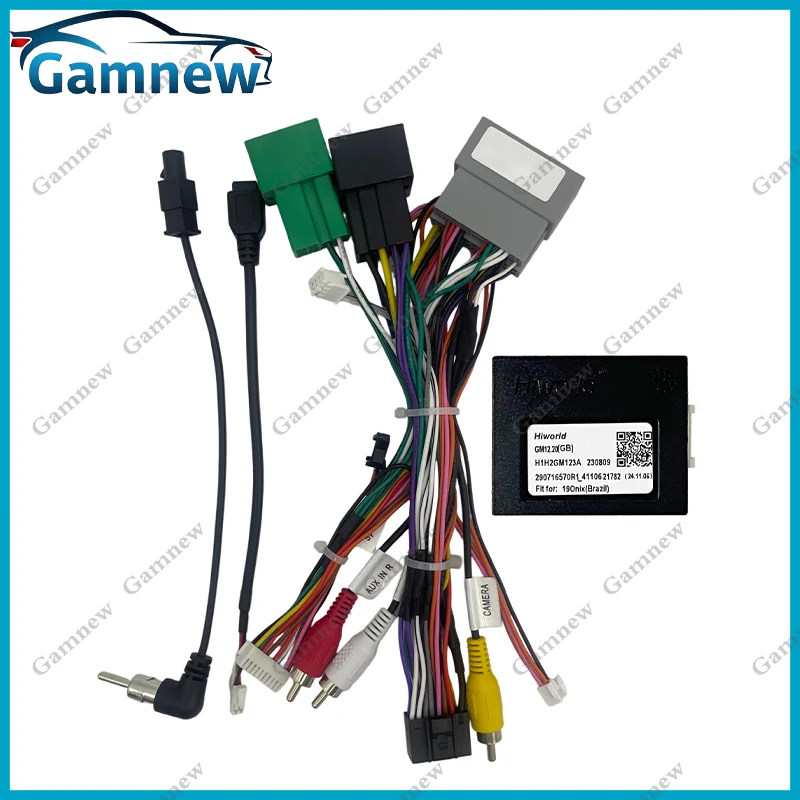 Car 16pin Wiring Harness Adapter Canbus Box Decoder Android Radio Power Cable For Chevrolet Orlando Cavalier Onix Montana