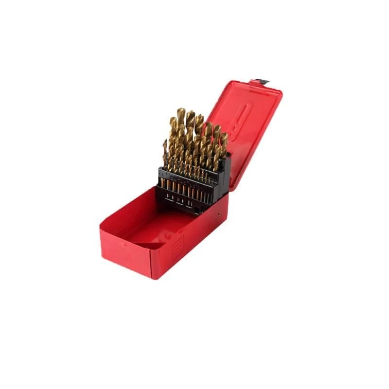 

Straight shank twist drill bit for stainless steel, cobalt-containing titanium-coated high-speed steel twist drill bit