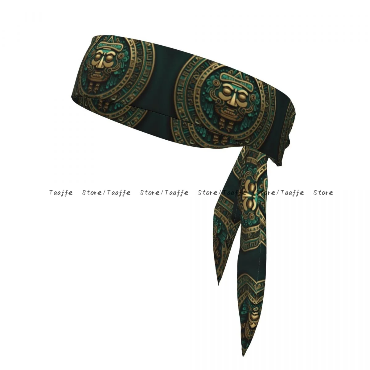 

Sports Headband Head Tie Aztec Mask Bandana Sweatbands Yoga Tennis Headwrap for adult