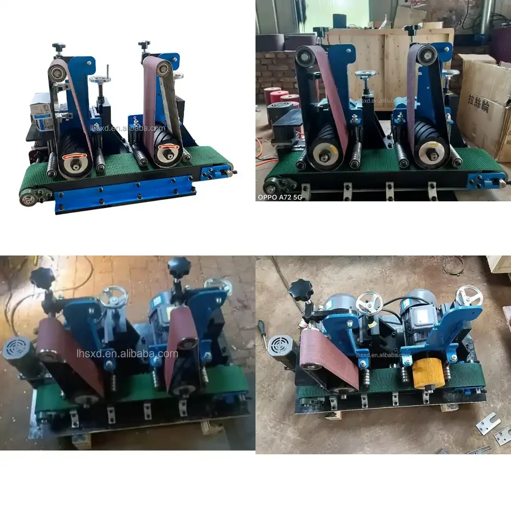 

hot Double-head 150mm Fully Automatic Small Flat Polishing Machine/Stainless Steel Wire Drawing Metal Rust and