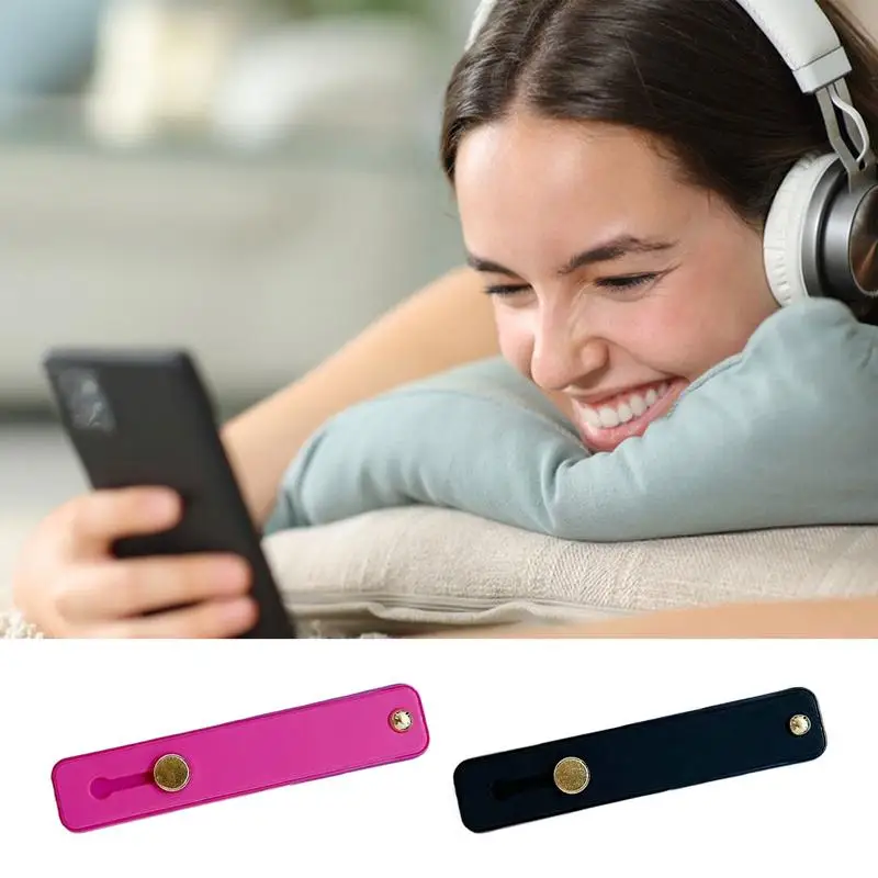 Phone Finger Grip Strap Desk Cell Phone Stand Phone Grip Holder Smart Phone Grips For Watching Videos And Reading E-Books For