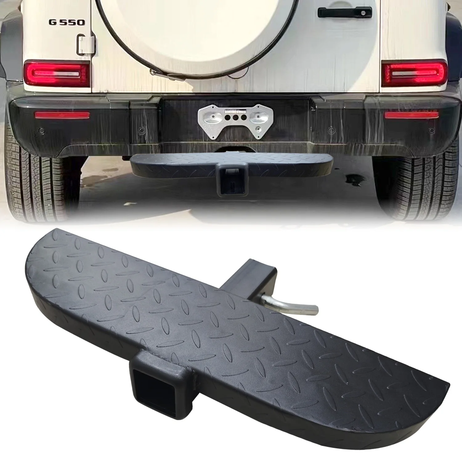 

Защитная ступенька для заднего фаркопа с защитой от ржавчины и креплением на палец, для автомобилей, внедорожников, пикапов