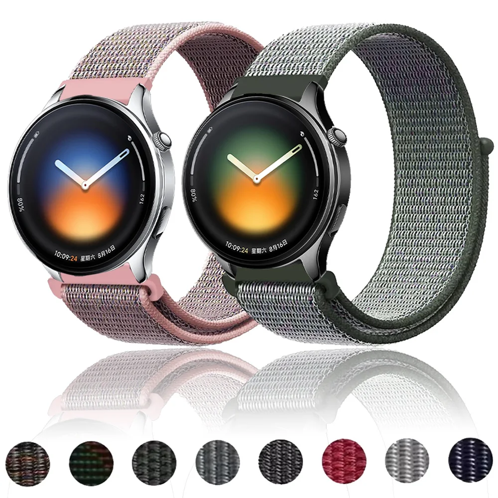 Bracelet en nylon 20/22 mm pour Xiaomi Watch 5 S4 Sport S5-S4-S3, Realme Watch 5 S 3, Oneplus Watch 4 3 2R Lite Correa