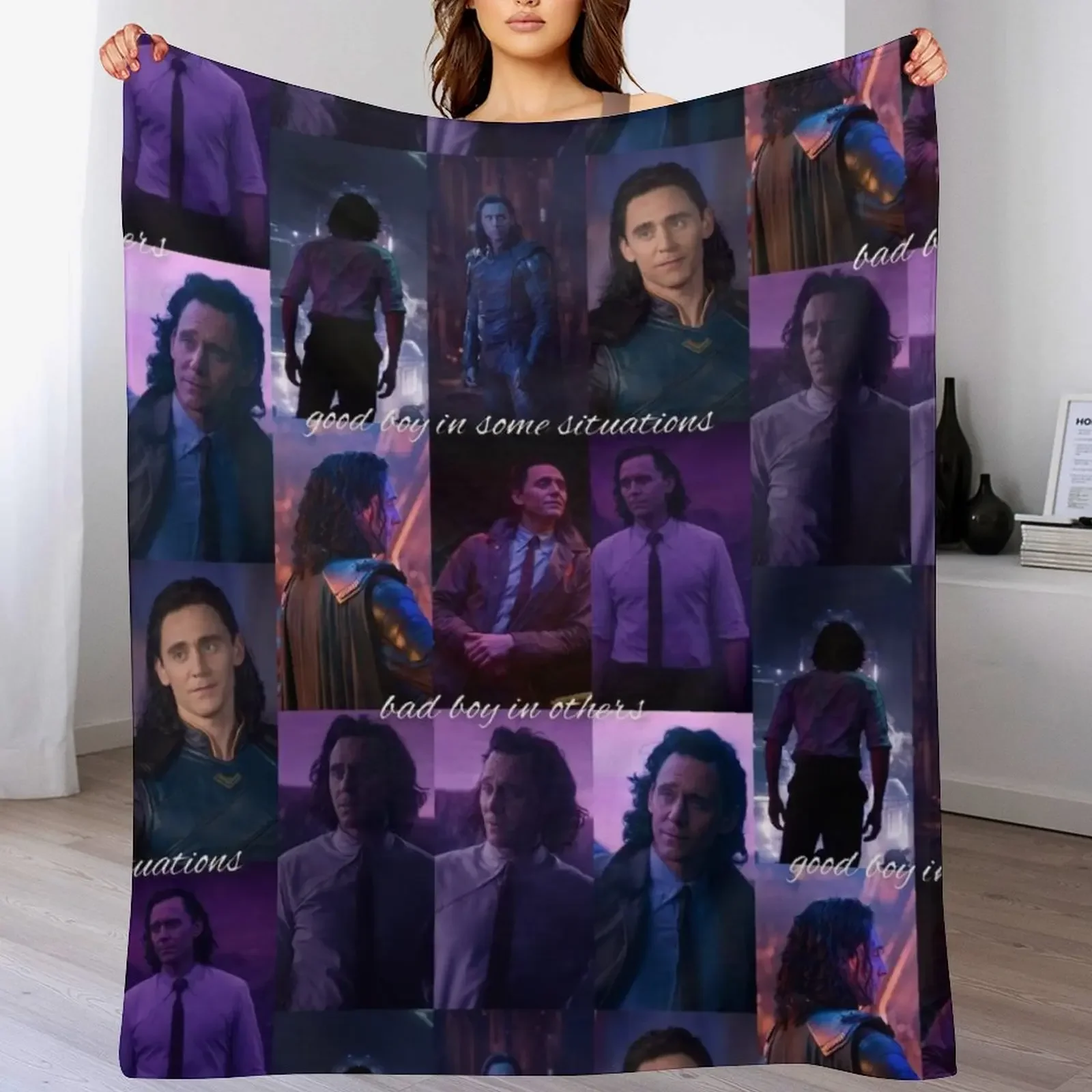 

Tom Hiddleston Throw Blanket Thins Flannel Fabric Fashion Sofas for babies Blankets