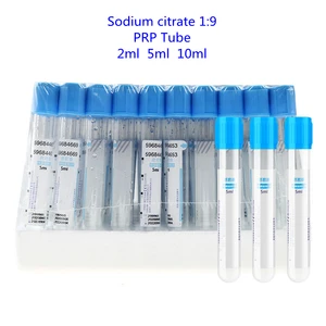أنبوب جمع الدم الفراغي المعقم القابل للتصرف ، أنبوب اختبار البلاستيكي PRP ، أعلى أزرق ، 1: 9 ، 50 قطعة لكل قطعة أعلى 12 مبيعات لمعادن الصوديوم - رقم 5