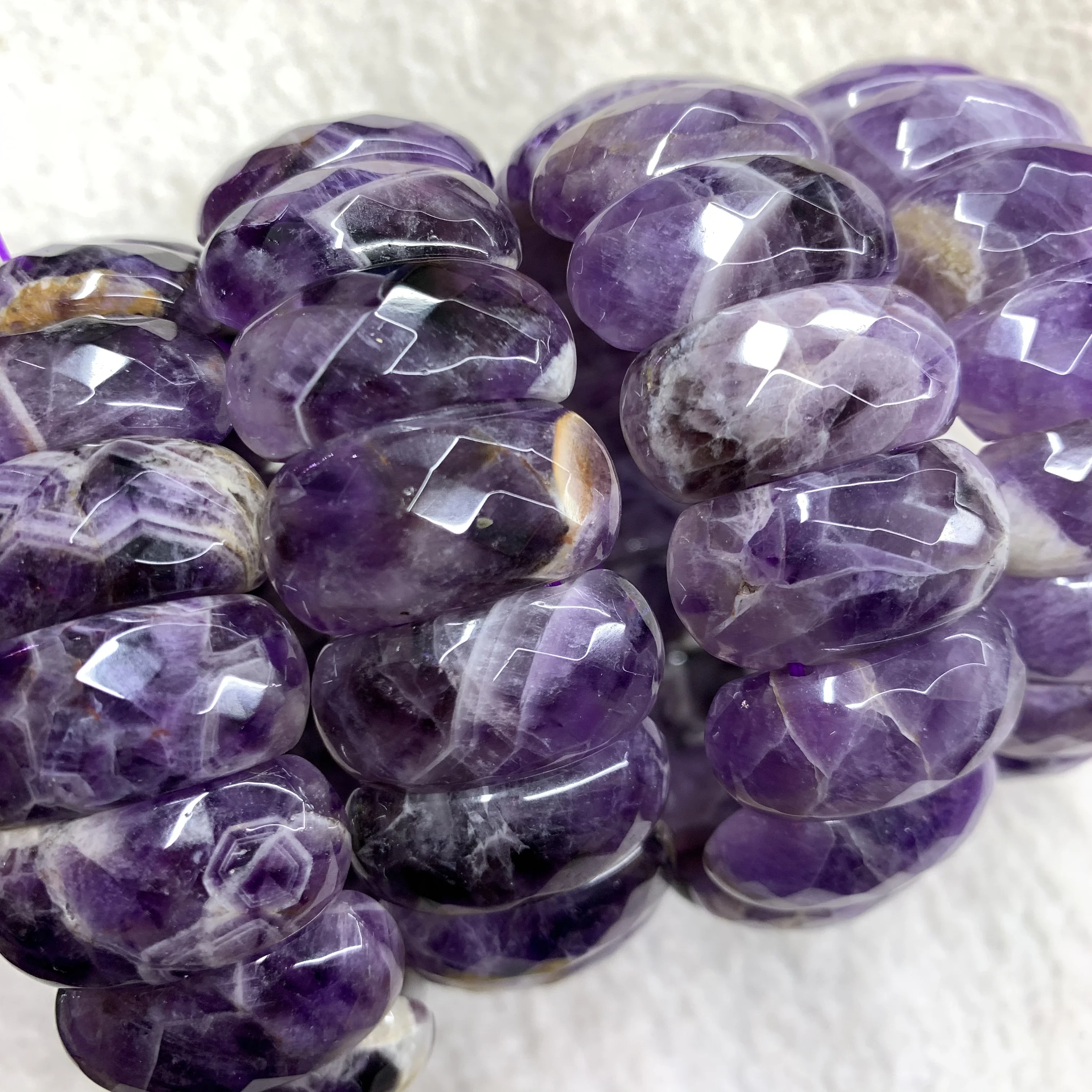 Natural Amethyst Gemstone Bracelet Bead Jewelry Energy Magnetic Fashion Crystal Reiki Accessory for Women Men Party Gift