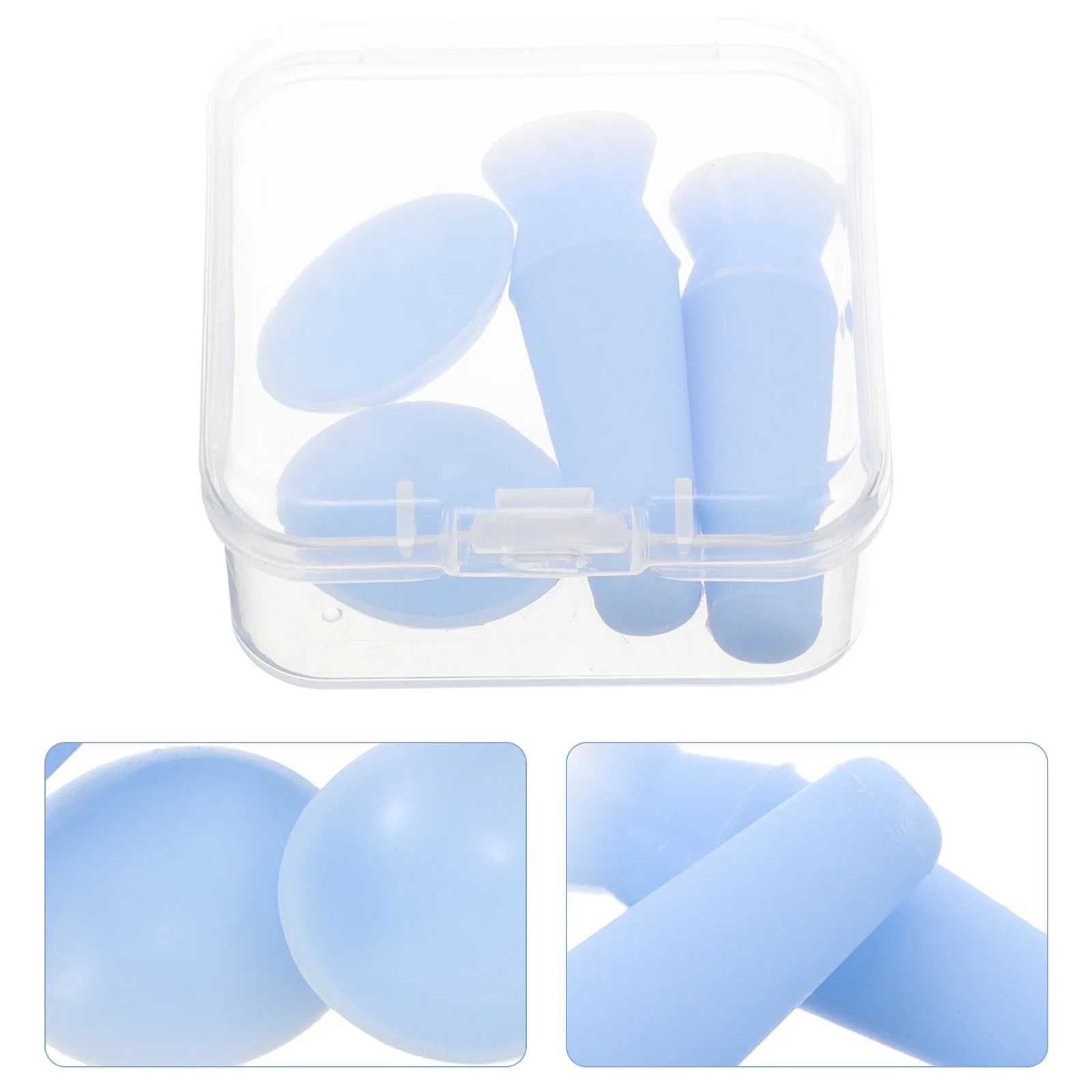 

2Pcs Silicone Eyeball Protector Flexible Reusable Eye Shield Soft Eye Pads for Double Eyelid Surgery Post Care