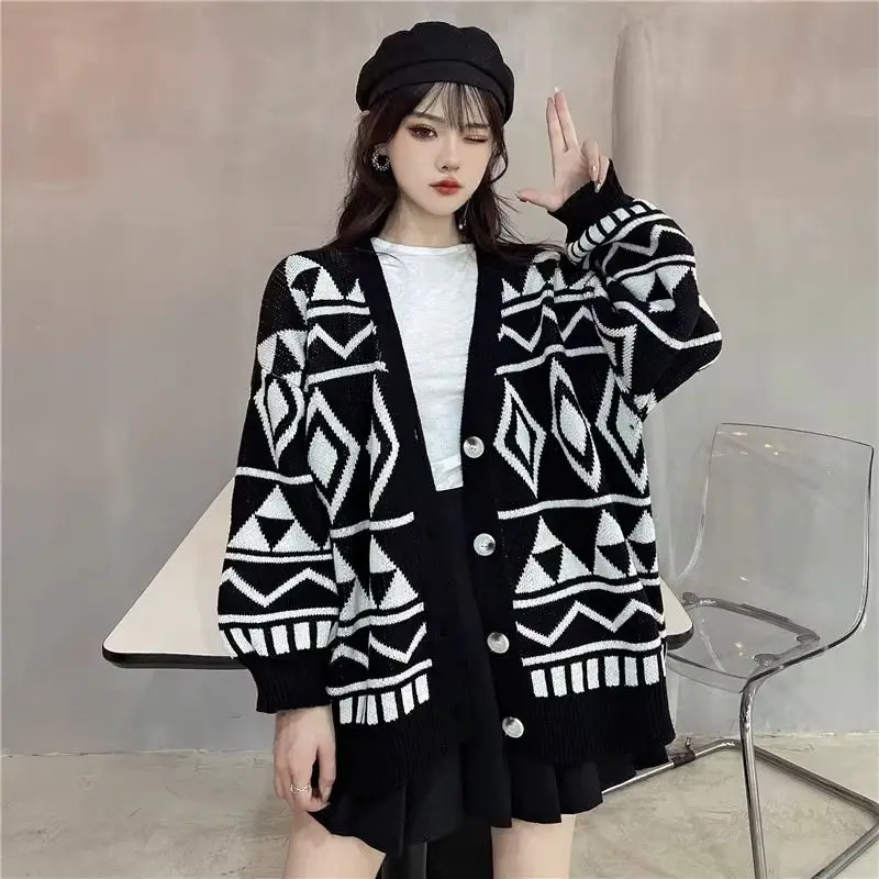 

Женский вязаный свитер премиум-класса, кардиган без катышков Long Sve V-Ne, стандартная длина, осень-зима, новый Sle from Dongguan D...