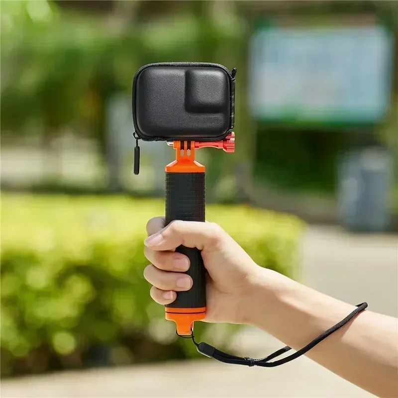 حقيبة صغيرة على شكل صدفة ملحقات الكاميرا حقيبة حمل صلبة لـ Gopro Hero 12 11 10 9 Harf ملفوفة من مادة EVA