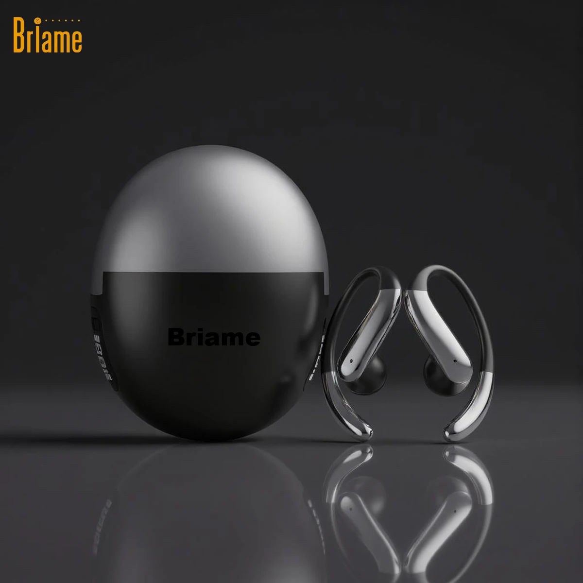Briame Wireless Headphones OWS Sports Headset Touch Control Digital Display Bluetooth Earphones HD Call Waterproof image 2