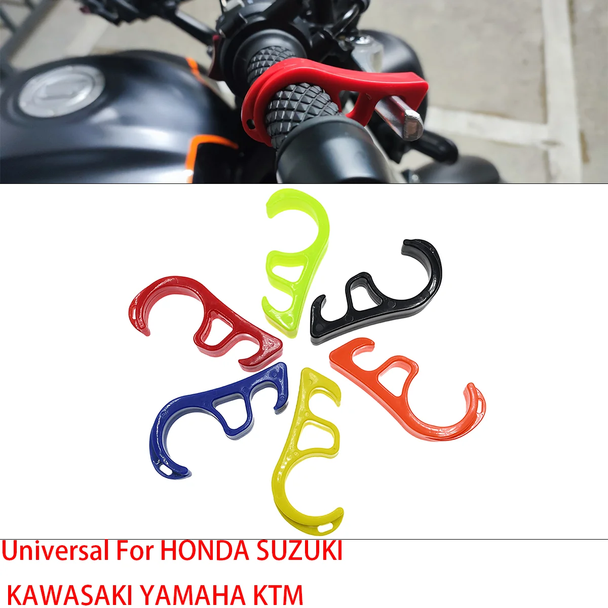 BrakeHook ParkingSafety Lock UniversalSlope ParkingFixed Buckle Motorcycle Brake Lock ForHondaKTMKawasakiSuzukiMotorbike Bicycle