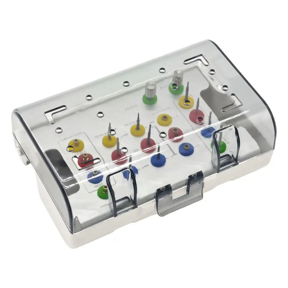 Dental Implant Broken Screw Extractor Kit High Precision Guide Sleeves Reverse Drills Abutment Screw Removal Tools Set