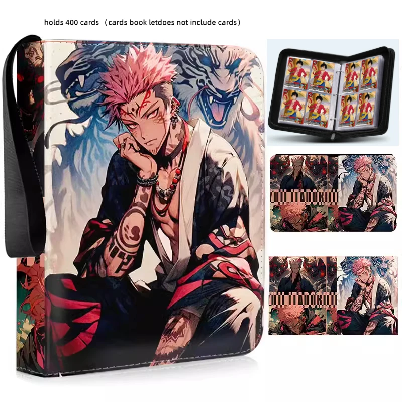 Jujutsu Kaisen Anime Collection Card Album Book Folder Phantom Parade 900pcs Zipper Card Binder Holder Toy Gift