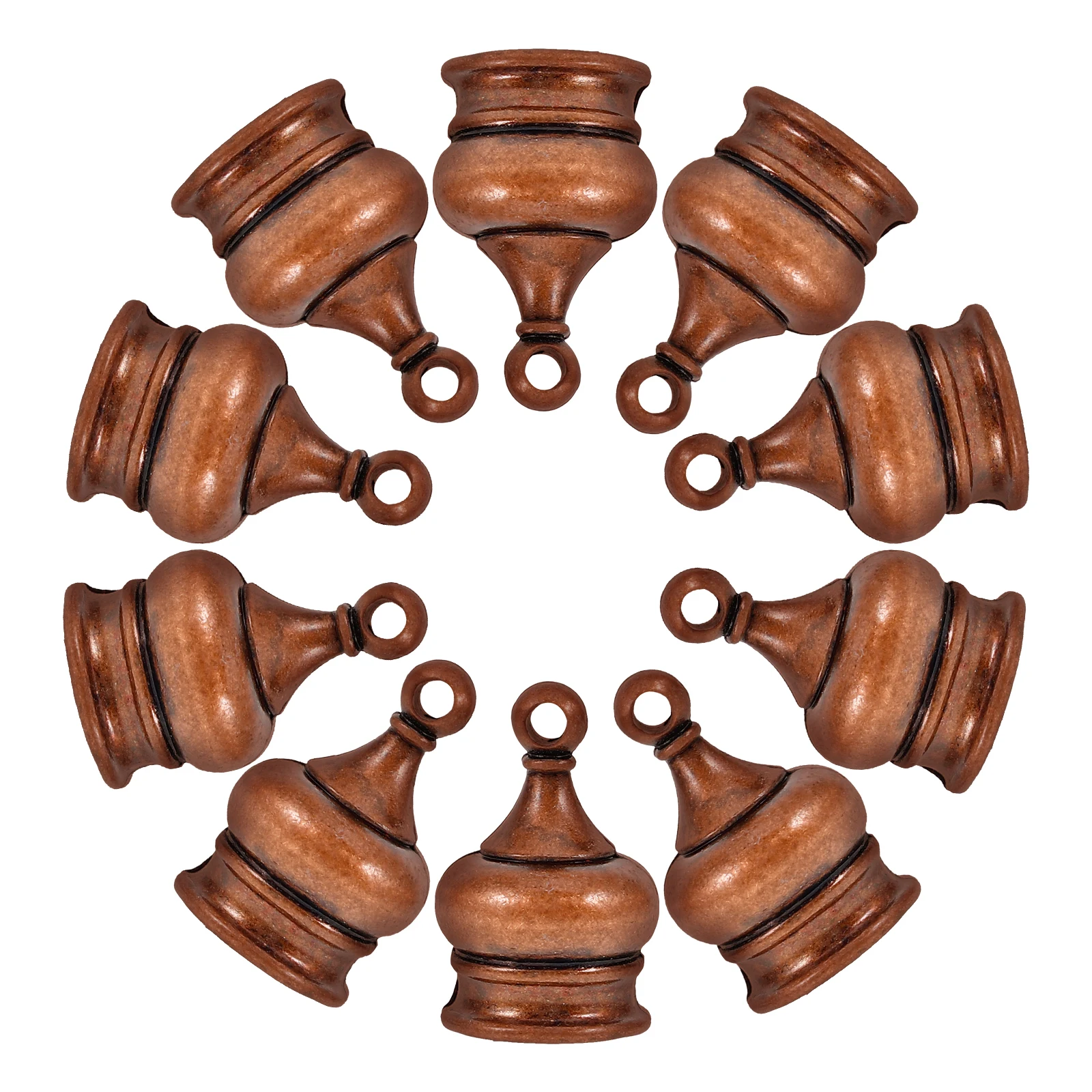 

10pcs Perforated Decorative Nut Metal Finials Zinc Alloy Table Lamp Parts Shade Bulb Holder DIY Metal Lamp Making