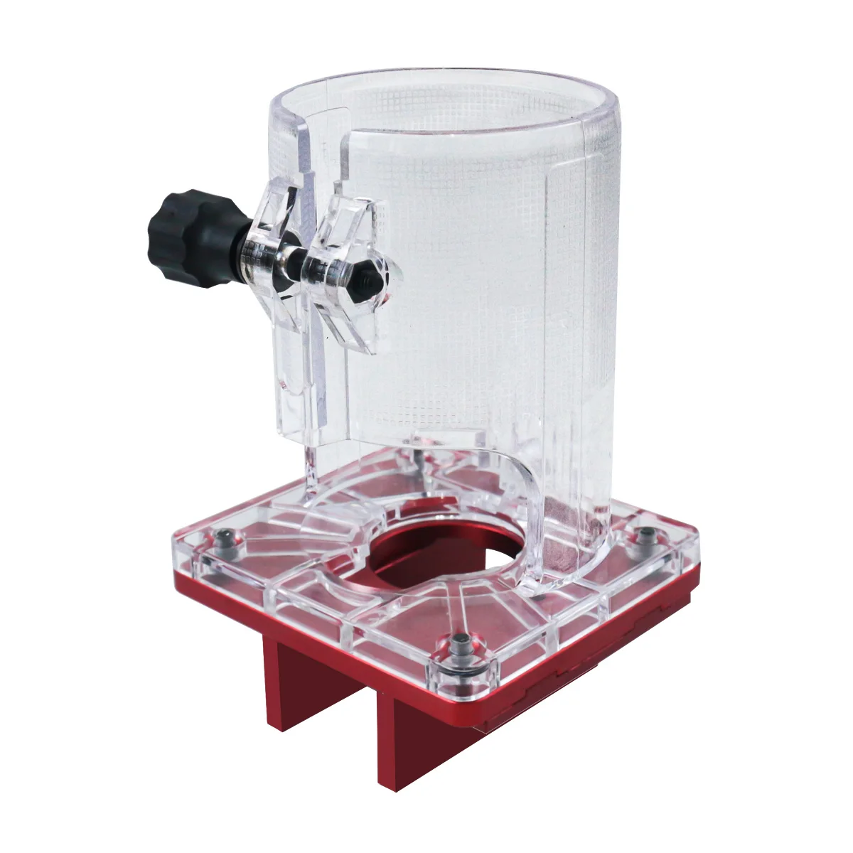 Soporte ranurado 2 en 1 para máquina cortadora de 65mm, sujetadores invisibles, localizador de punzones de Panel de armario, aluminio con escala