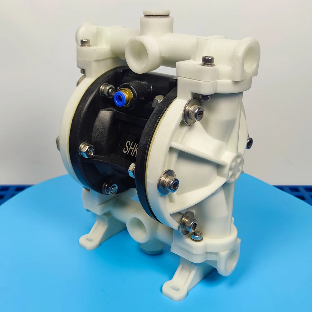 KY-15SSD6FF Polypropylene Pneumatic Diaphragm Pump 1/2 Inch Small Size for Automotive Industry Designed for Suction Large Solid