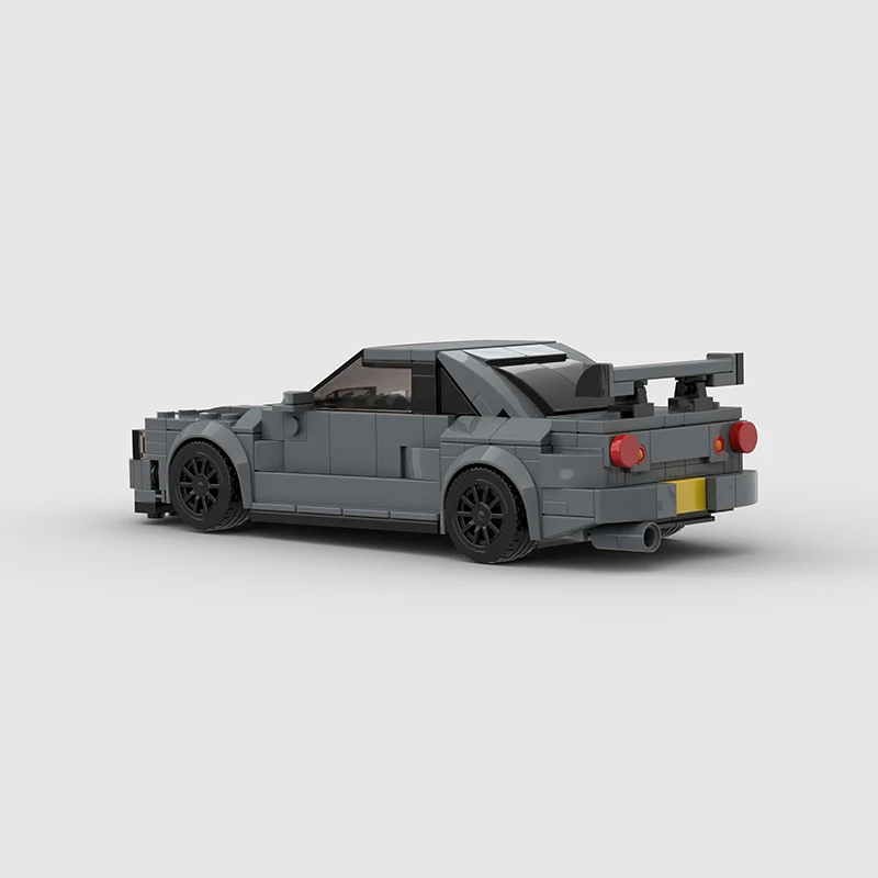 Hot MOC Skyline GT-R R34 Speed City Car Champion Racer Supercar Fast & Furious Building Blocks Brick Racing Technique Kid Toys