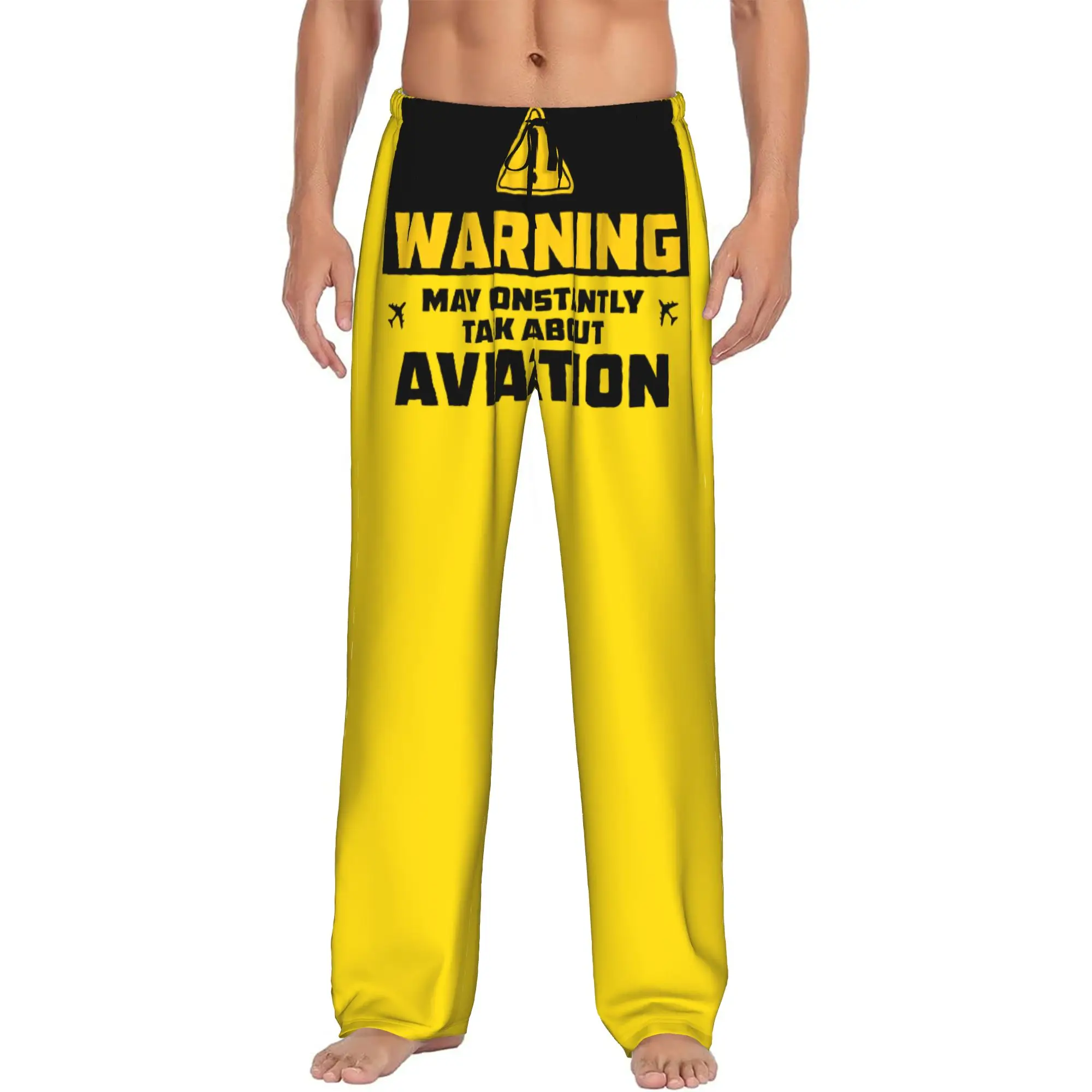 Custom Pilot Captain Stripes Pajama Pants for Men  Sleepwear Lounge Sleep Bottoms Stretch with Pockets