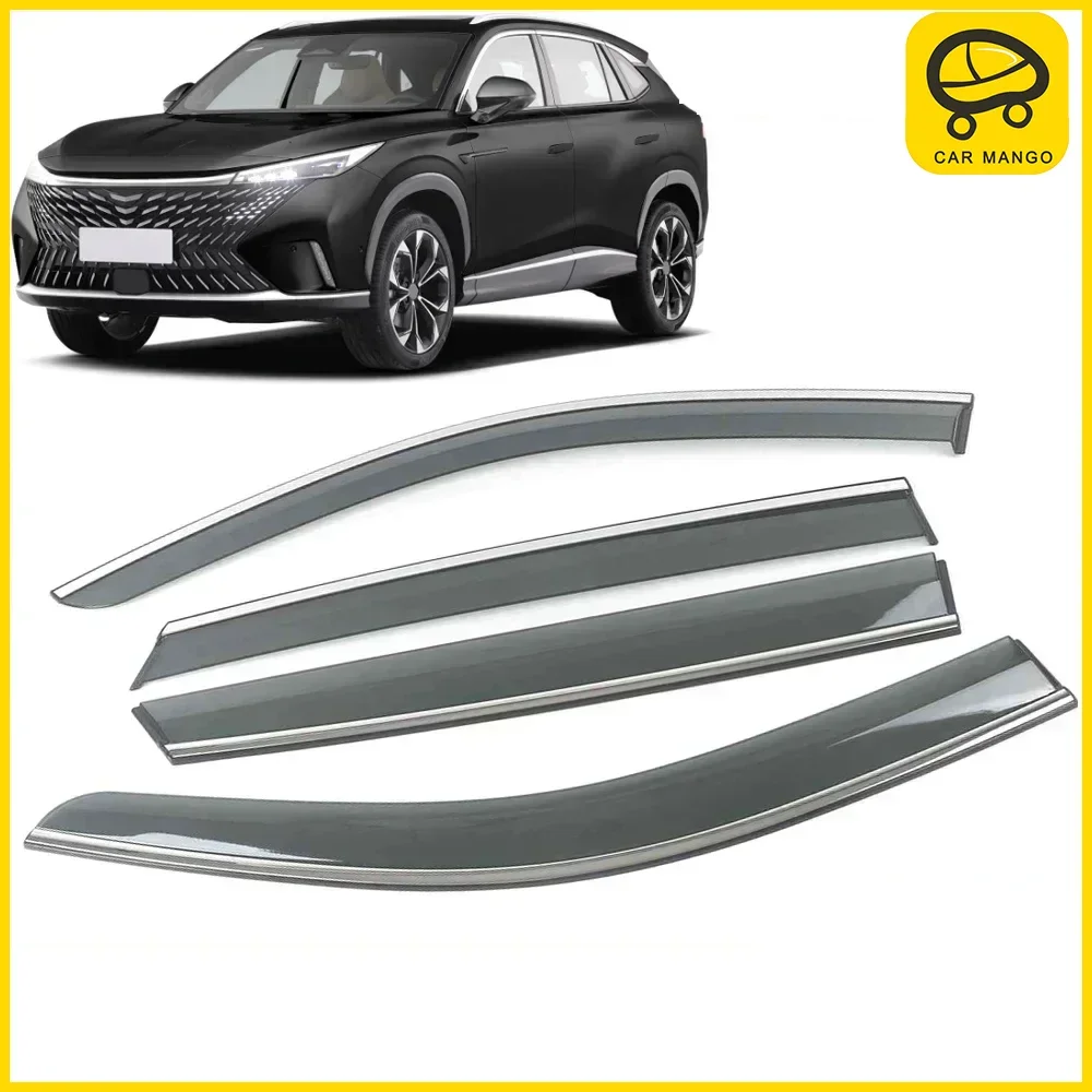 

Chrome Strips Rain Guards for Roewe RX5 2022-2023 Window Visor Wind Deflectors Door Visor Vent Shades Ventvisor