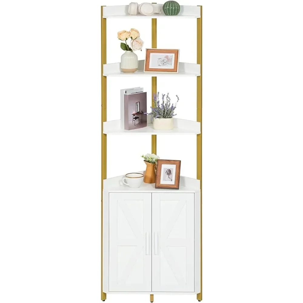 

Corner Shelf With Storage Small Table Entrance 5-Tier Corner Bookshelf Stand Entry Table for Living Room Sofas Tables Basses