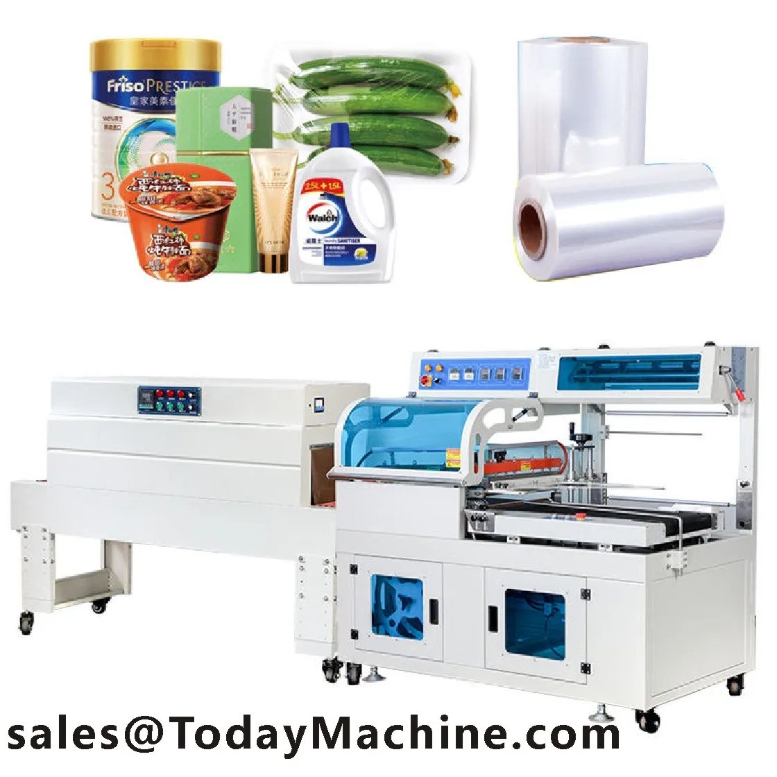 Heat Sealer Cutting Film L Bar Sealing Machine Shrink Tunnel Shrinking Wrapping Machine