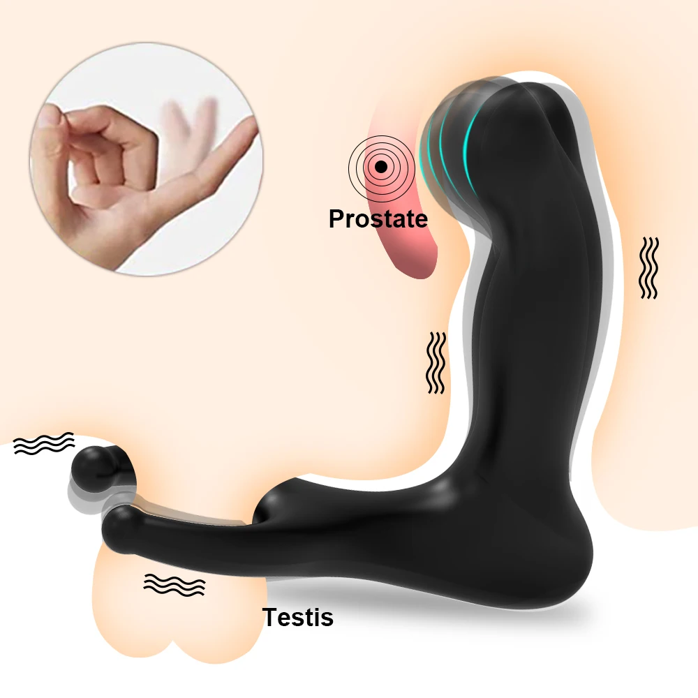 Male Prostate Massager Wiggle Vibrator for Men Gay Wireless Remote Control Testis Vibrating Stimulator Sex Toy for Couples