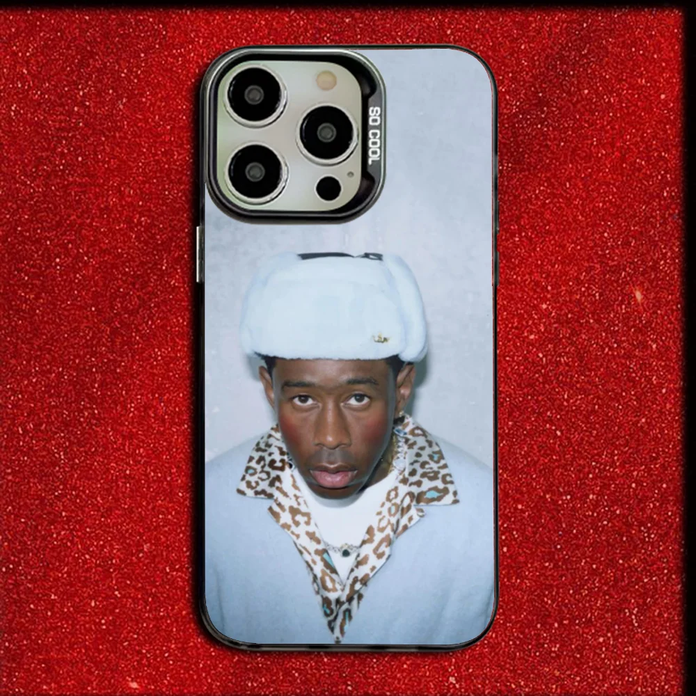 T-Tylers The Creator Rapper Phone Case For iPhone 16,15,14,13,12,11,Mini,Pro,MAX Gray Drop Matte Shockproof Soft Cover - Image 4