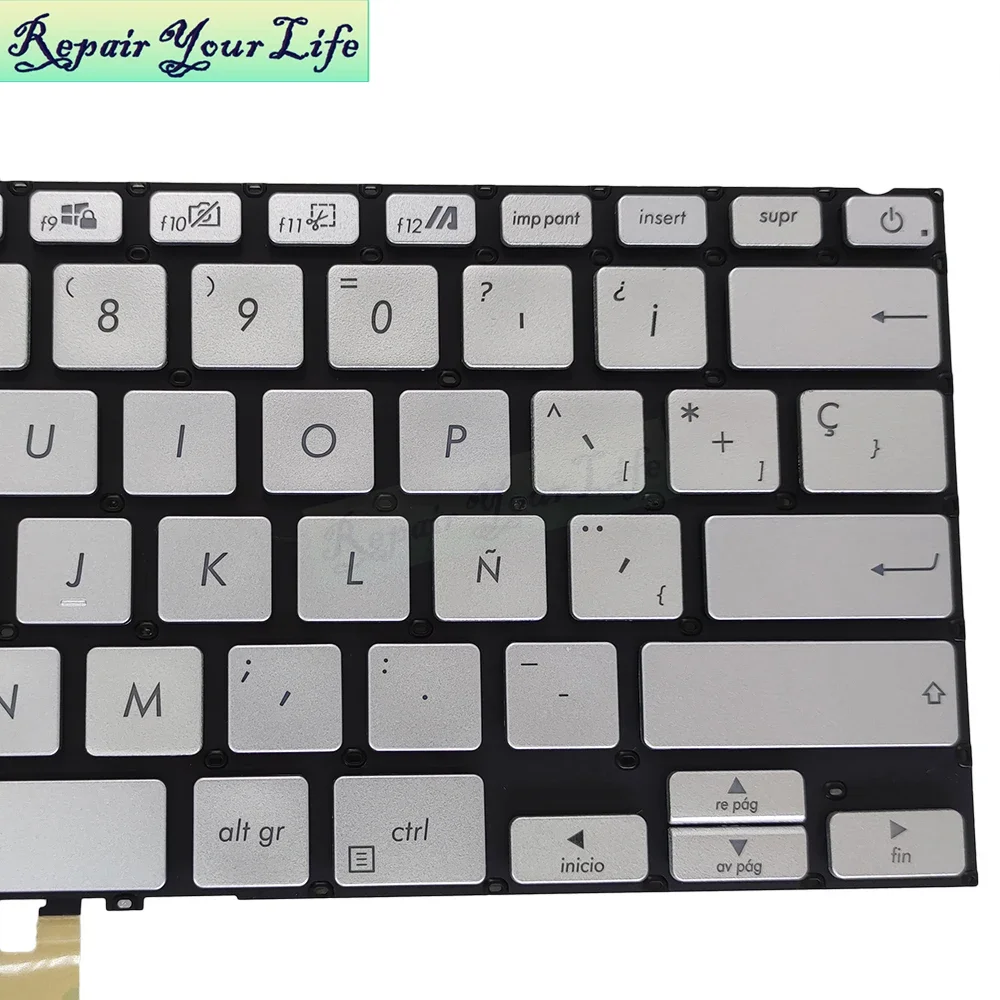 UK Spanish Backlit Keyboard for ASUS VivoBook X432 X432FL S14 S432 S432FA FL SP/ES Notebook Keyboard Backlight 0KNB0-262RND00