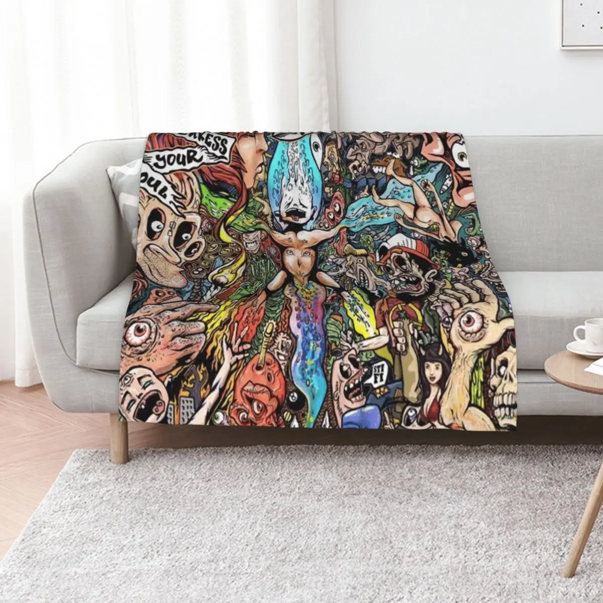Sticky Fingers Caress Your Soul Album Cover Throw Blanket Bed Fashion Sofas Beach Cute Plaid Polar Bed Fashionable Blankets