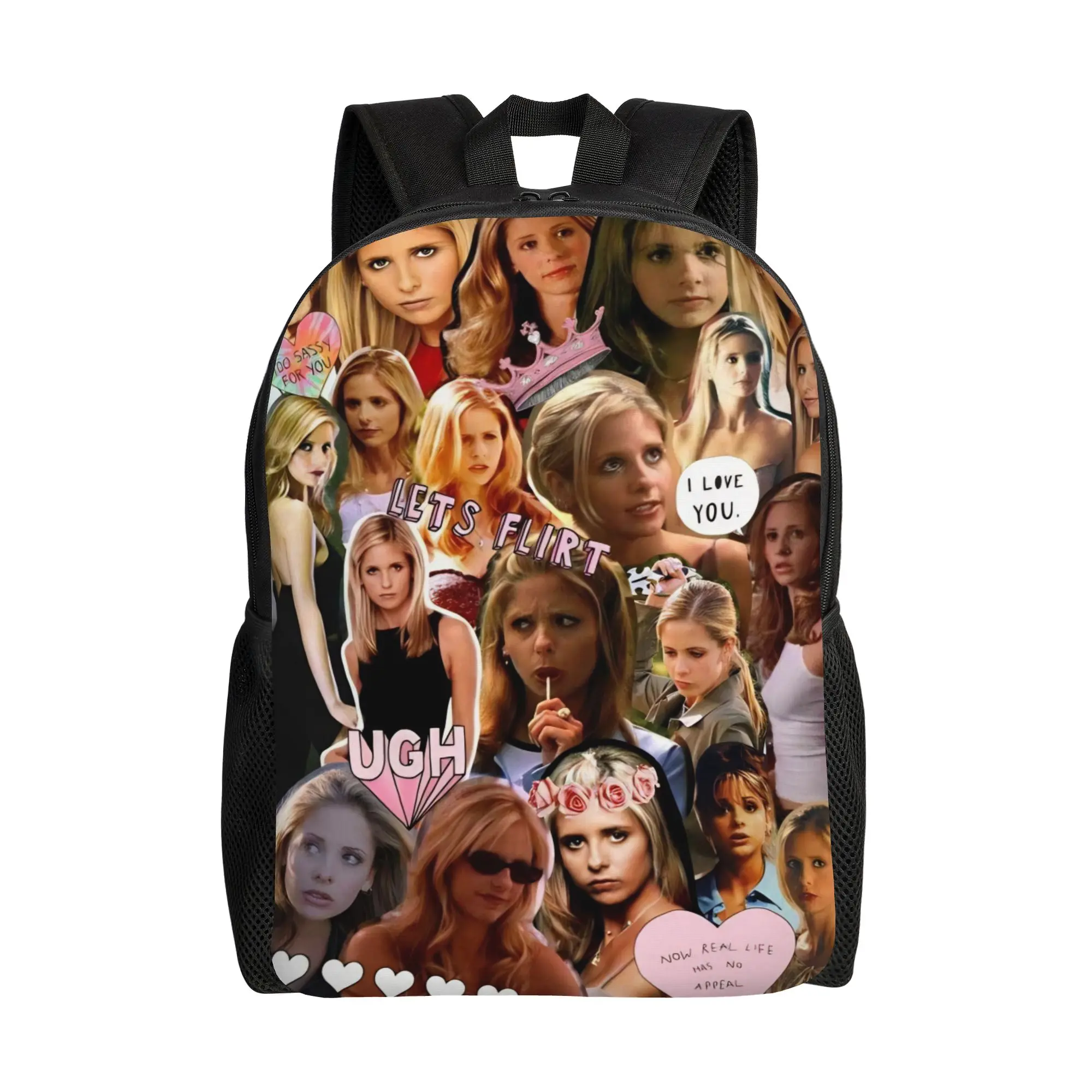 Buffy the Vampire Slayer Backpack for Men Women Cool Student Business Daypack Horror Movie Laptop Canvas Bags Lightweight