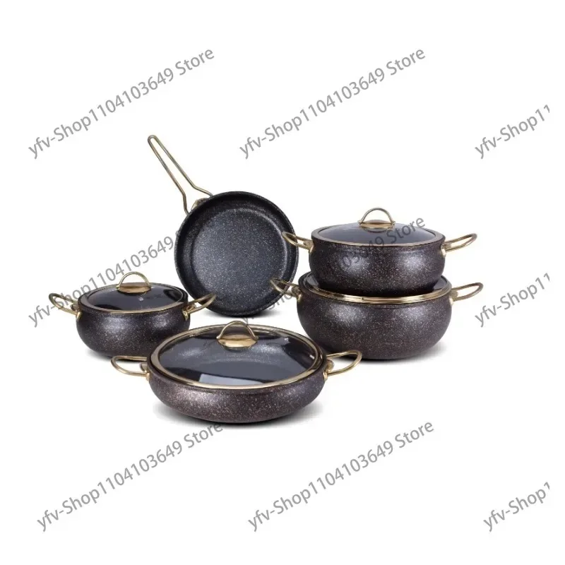 Kitchen Aluminum Pot Set Frying Pan Cooking Non Stick Cookware