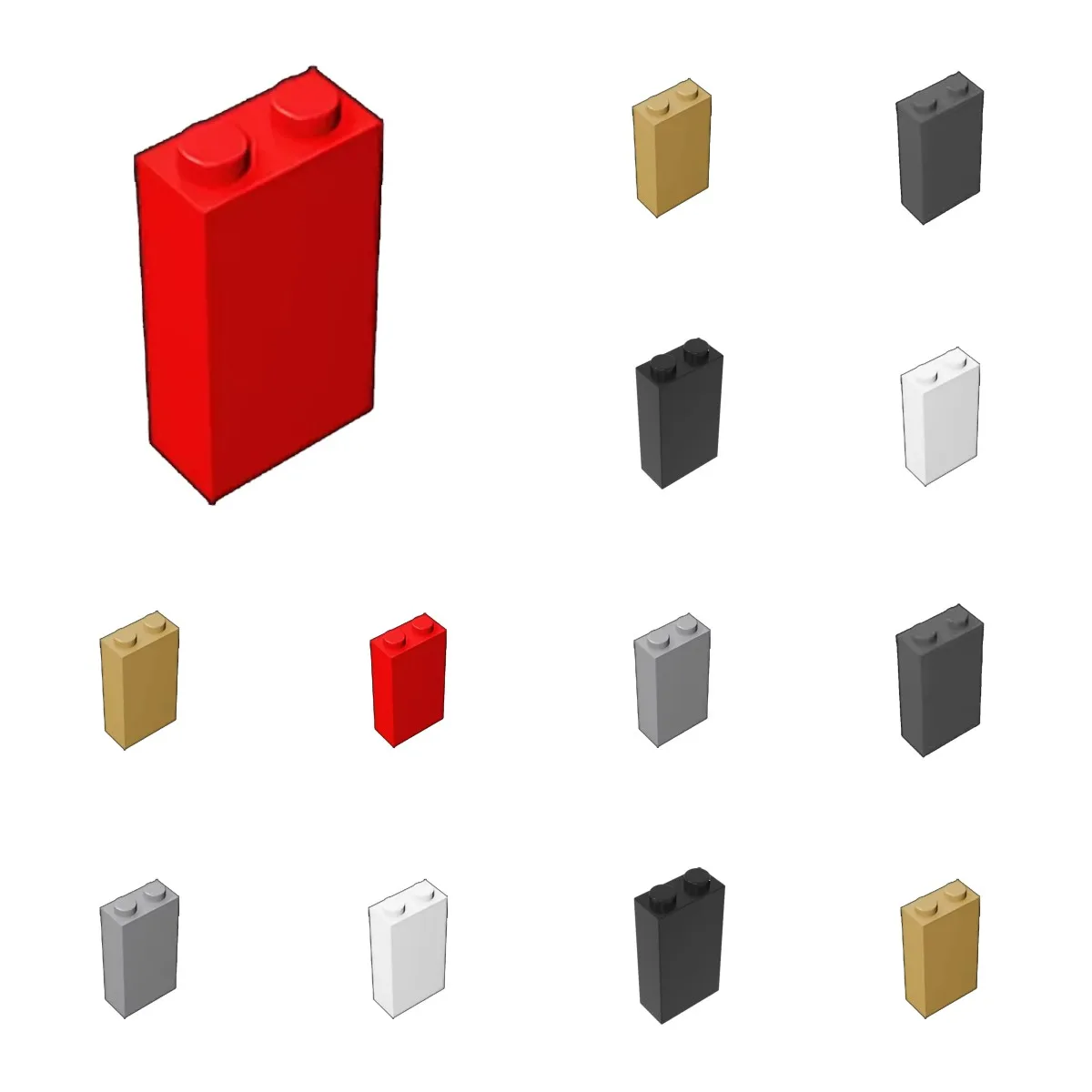 10 Uds 22886 1x2x3 Kit de bloques de construcción de ladrillos casa Castillo tablero placa partícula Idea juguete educativo niños regalos de cumpleaños