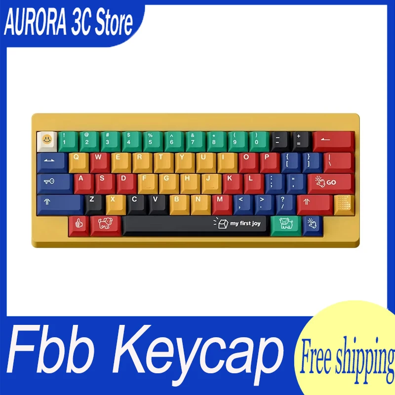 

Fbb Mechanical Keyboard Keycap Original 152key Cherry My First Joy Children Day Pbt Hot Sublimation Keycap Accessories For Gifts