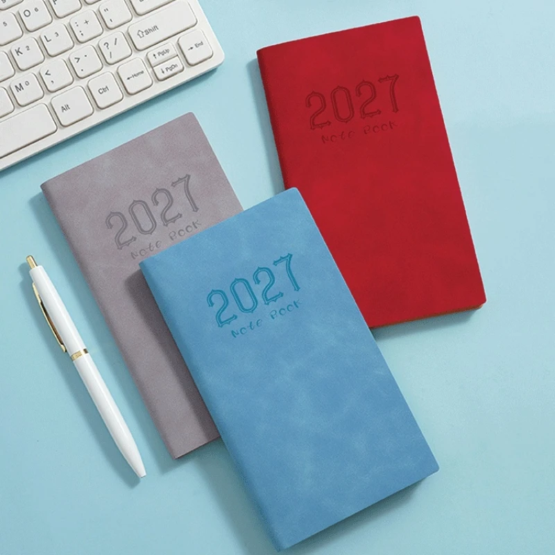 Pocket Design A6 Planner Notebook Portable Lightweight Premium Thick Paper 2027 Schedule Book Smooth Writing Surface