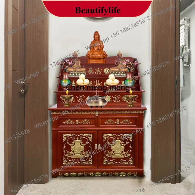 z183 buddhist altar for homemodern tribute table four-layer incense  tibetan style   hall altar altar