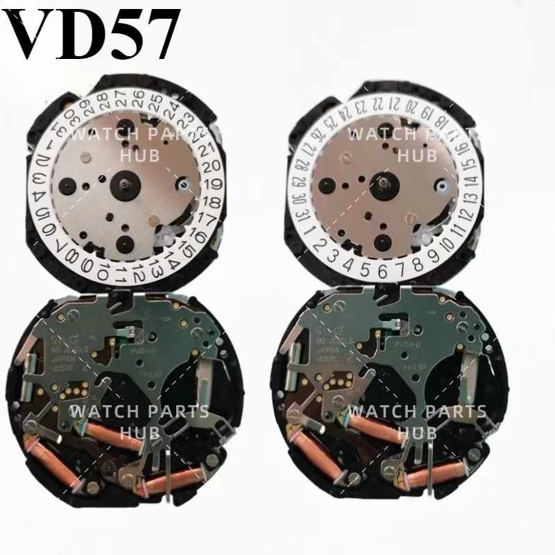 New Japanese original vd57B multi-function quartz movement VD57c movement, watch accessories