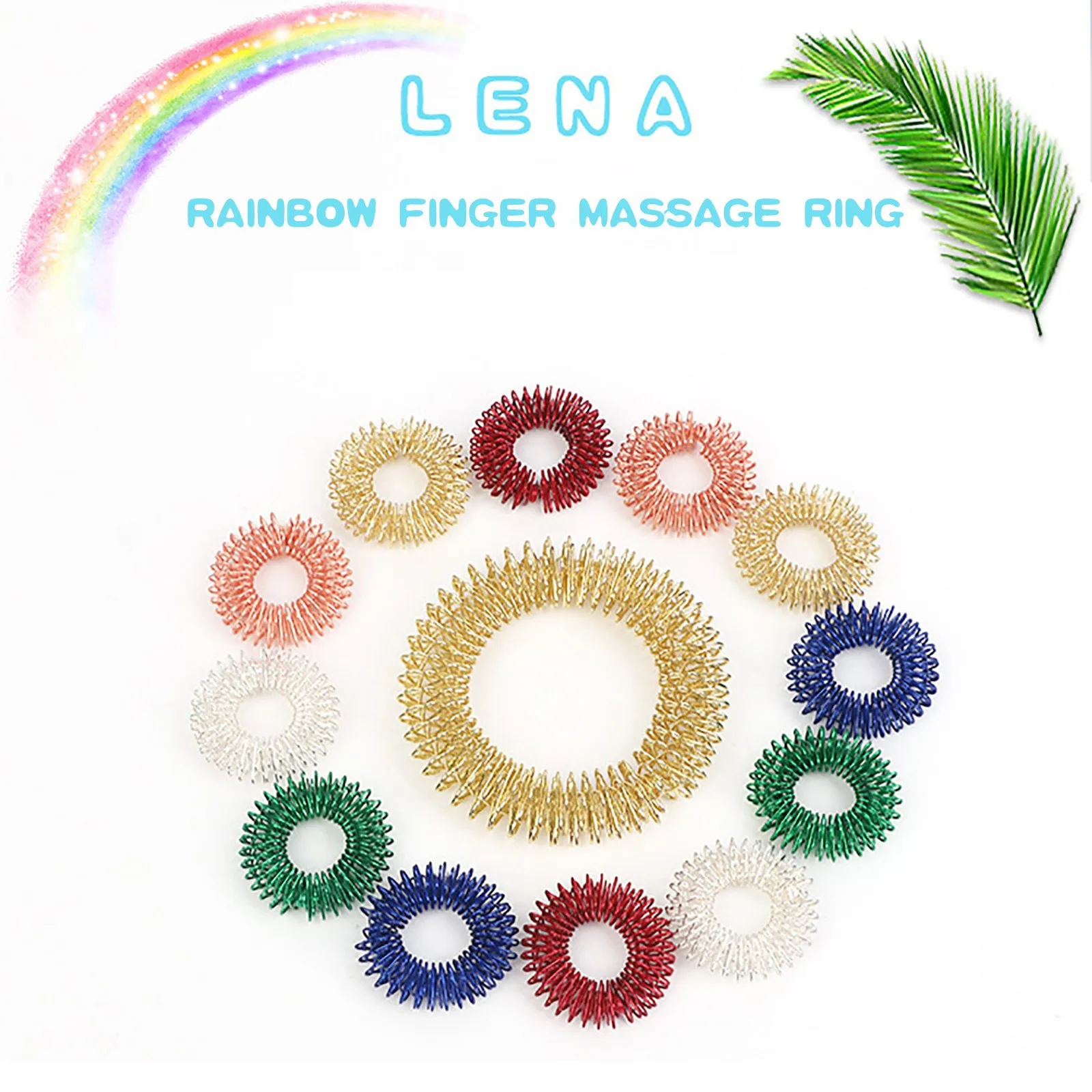 مناسبة للمراهقين البالغين مخفض الضغط الصامت ومدلك الإصبع لتخفيف التوتر ألعاب الأصابع الدائري #5