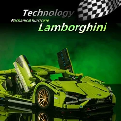 Moc  Mechanical group 1:14 Lamborghini SIAN1280pcs boy assembled building block sports car model toy gift