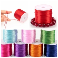 40M/Roll 0.8mm Strong Flat Elastic Crystal Beading Thread DIY Beading Rope Stretchable String Line Cord Jewelry Bracelet Making