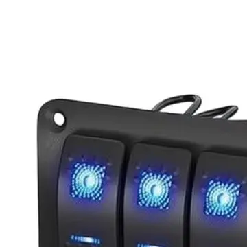 8 Gang Waterproof Rocker Switch Panel With USB For Charger LED Voltmeter For RV Boat Marine Truck Car 12V 24V Control Circuit Br