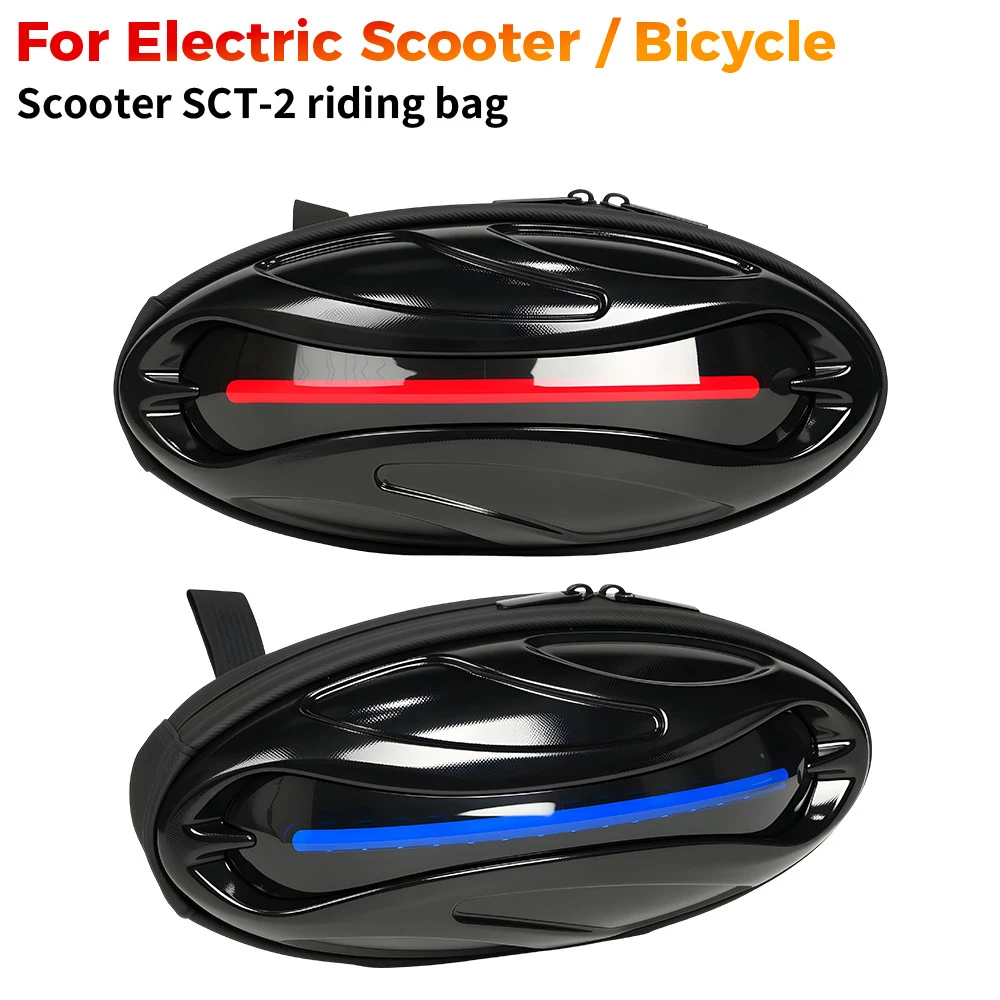 Waterproof Bike Front Handlebar Phone Bag, Smart LED Pixel Display Bicycle Storage Pouch, for Requires Separate Power Bank