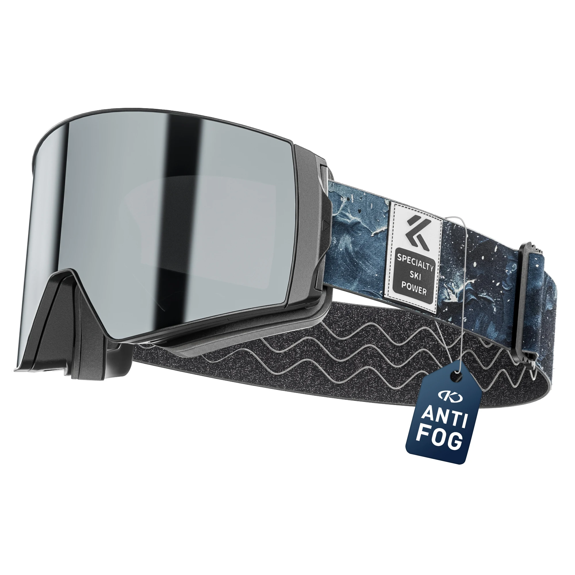 Kapvoe Meekleurende Sneeuwbril Ski Snowboard Anti-Fog Masker voor Mannen Vrouwen Brillen UV400 Bescherming Bril Sneeuwscooter Winter