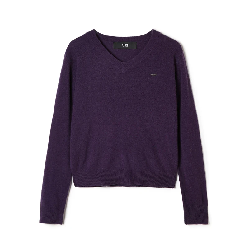 

Женский длинный свитер Sve Crew Ne 9Mei, эластичный облегающий базовый слой, топ V-Ne, цвет, зима 2025 г., модный тренд